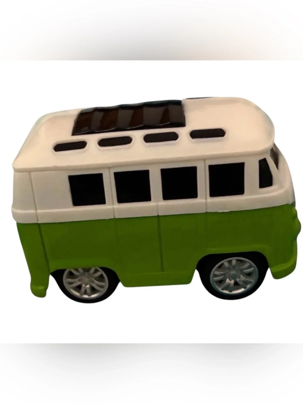 Green and White Kids Camper Bus Van - Classic Play Vehicle